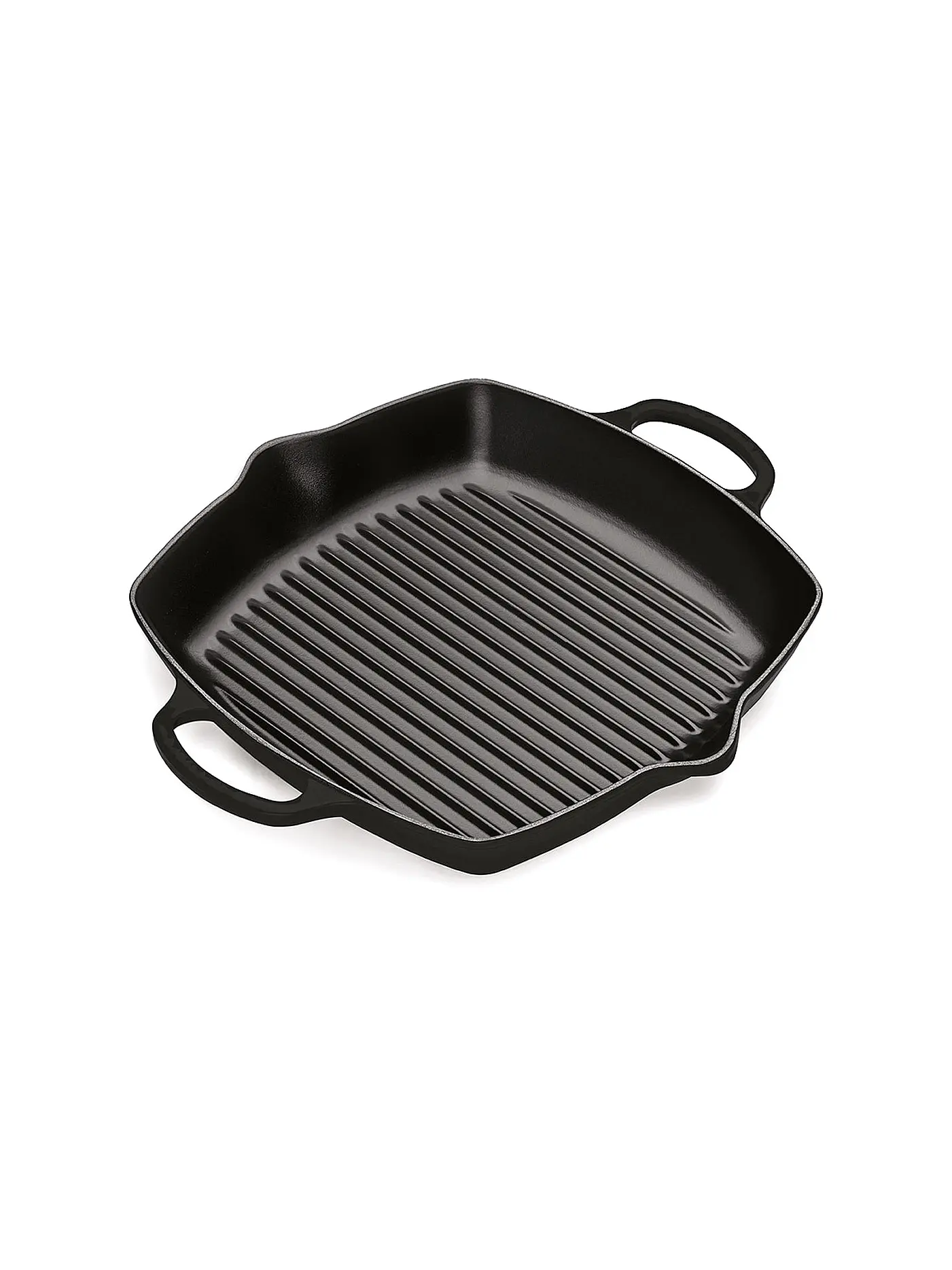 LE CREUSET | Grillpfanne quadratisch mit Griffe 30cm (Schwarz) | 